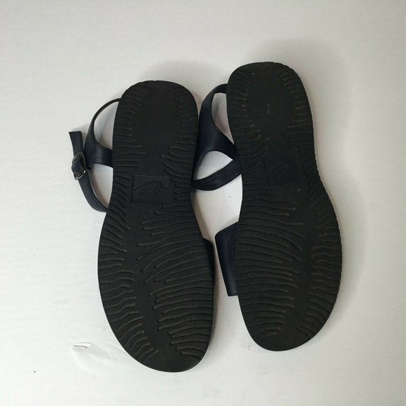 EasySpirit Womens Black Leather Ankle Strap Sandal - Picture 2 of 4